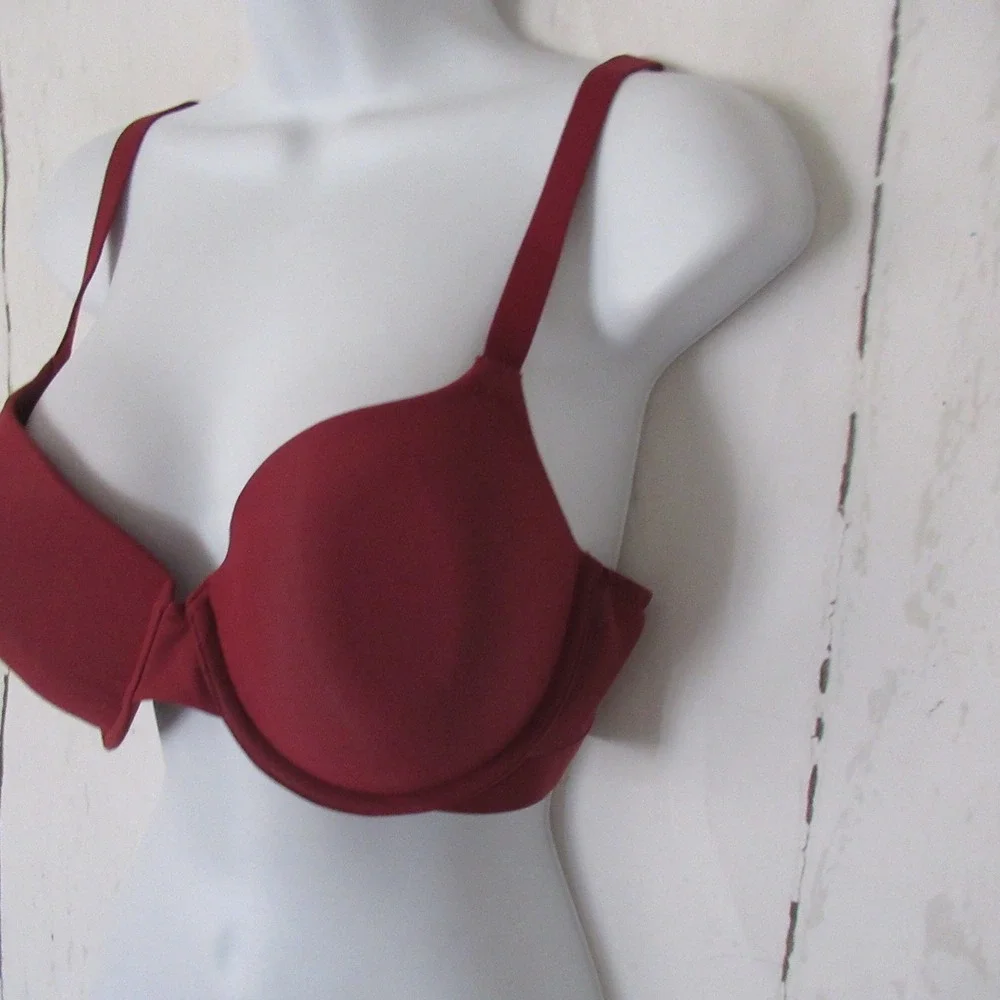 Wacoal Bra 36D Rust Shape Revelation Top T Shirt Underwire Back Closure 853387